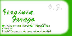 virginia farago business card